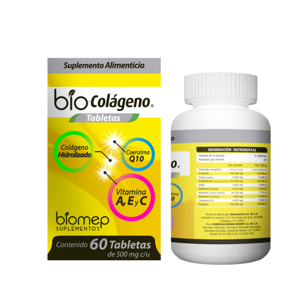 Información nutrimental Bio-colágeno